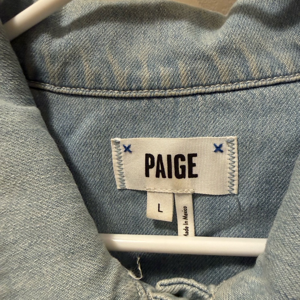 PAIGE Soft Blue Jean Jacket - Picture 3 of 6